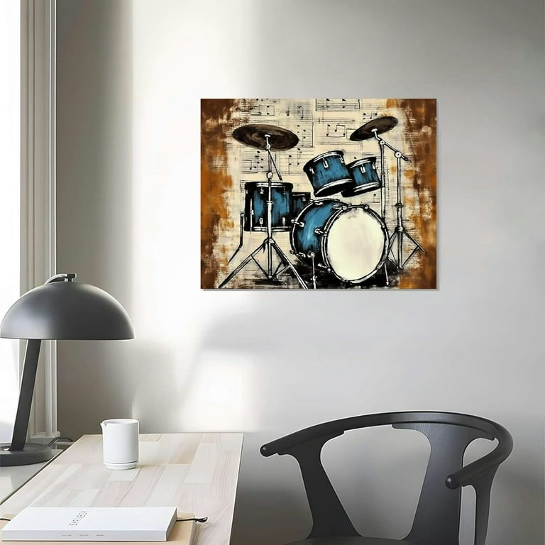 Wee Blue Coo Stampa D’Arte Incorniciata Jazz Piano Blues – Quadro Moderno Per Casa, 30x41 Cm – Prodotto In Scozia - 3