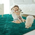 thumbnail image 7 of Softlife Super Soft Rug For Living Room Fluffy Rugs For Dorm Room Cute Plush carpet For Bedroom,6' x 9',Dark Green, 7 of 7