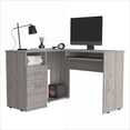 thumbnail image 2 of Desks L-Shaped Bradford with Keyboard Shelf | Light Gray | Particle Board, 2 of 7