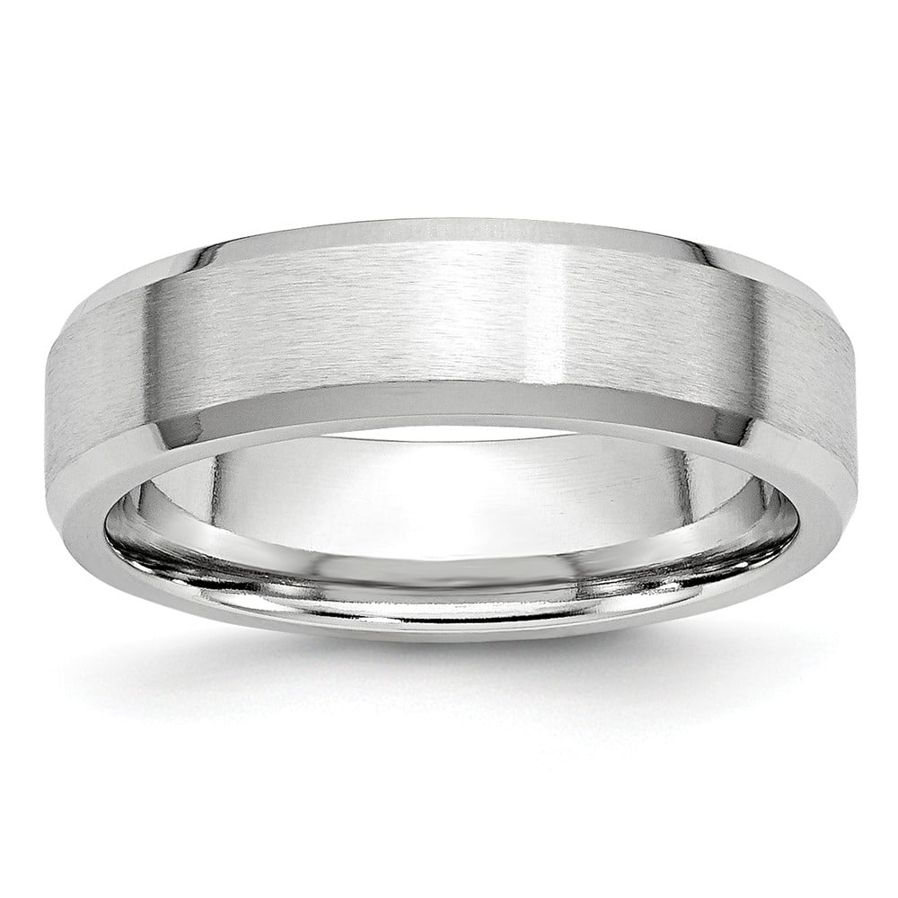 Cobalt Satin And Polished Ridged Edge 6mm Band Best Quality Free Gift Box Satisfaction Guaranteed Cobalt Satin And Polished Ridged Edge 6mm Band Best Quality Free Gift Box Satisfaction Guaranteed