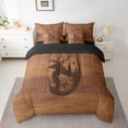 thumbnail image 2 of Homewish Boys Girls Jungle Animal Deer Twin Bedding Sets 7-Piece,Big Bass Fish Bedding Comforter Set Microfiber,Wildlife Fishing And Hunting Breathable Sheet Sets,Breathable Home Decor, 2 of 8
