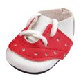 thumbnail image 2 of Zapatos de muñeca de 14.5 pulgadas Sunnimix de cuero PU rojo, 2 of 8