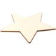 thumbnail image 1 of Paquete de 25 estrellas de madera para manualidades, recortes de madera sin terminar para proyectos de bricolaje (1,8 pulgadas), 1 of 4