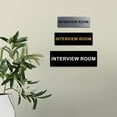 thumbnail image 3 of Basic Interview Room Sign (White/Red) - Small, 3 of 5