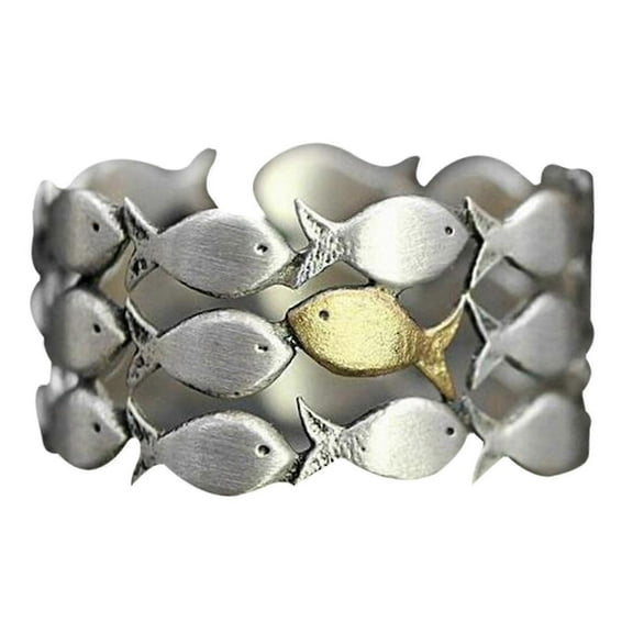 To My Daughter Swimming Against The Current Ring Adjustable Finger Ring For Women-In Stock