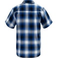 thumbnail image 4 of G-Style USA Western Casual Plaid Short Sleeve Button Up Shirt SS30 - Royal Blue - Small, 4 of 5