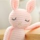 thumbnail image 2 of Conejito de peluche de ganchillo, muñeco de peluche de punto de algodón suave (rosa) Likrtyny Para estrenar, 2 of 7