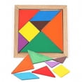 thumbnail image 2 of 1 piezas Tangram 7 piezas rompecabezas cuadrado Iq juego juguetes para niños-s, 2 of 5