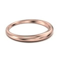 thumbnail image 3 of 18K Rose Gold Over Silver Nicely Tapered Wedding Band, 3 of 4