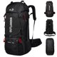 thumbnail image 1 of M Buder Mochila de Senderismo 60L Impermeable Ligera para Camping Viaje Hombres Mujeres Compartimento Zapatos Funda Lluvia Negro (75 cm / 29.5 in), 1 of 8