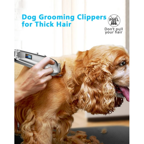 Cordless Dog Grooming Clippers for Thick Coats 2 Speed Hair