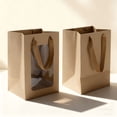 thumbnail image 5 of Unique Bargains 1 Pc Gift Bags Handheld Gift Packaging Medium Brown, 5 of 5