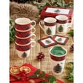 thumbnail image 6 of Spode Christmas Tree Travel Mug with Lid - 8 Oz Coffee Mug for Holiday Drinks, Dishwasher & Microwave Safe Ceramic Tumbler - Festive Christmas Design for On-The-Go (Tartan), 6 of 7