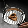 thumbnail image 4 of YaoZQ Small Stainless Steel Serving Tray Oval Baking Pan Roasting Dish for Breakfast Appetizers 10 x 6.9 in, 4 of 8