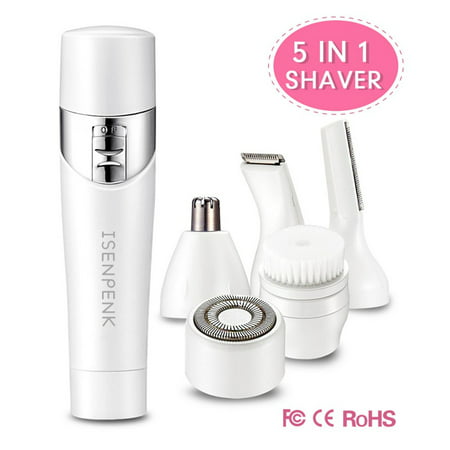 5-In-1 Ladies Hair Remover Usb Rechargeable Electric Razor Nose Hair Shaver Eyebrow Bikini Trimmer