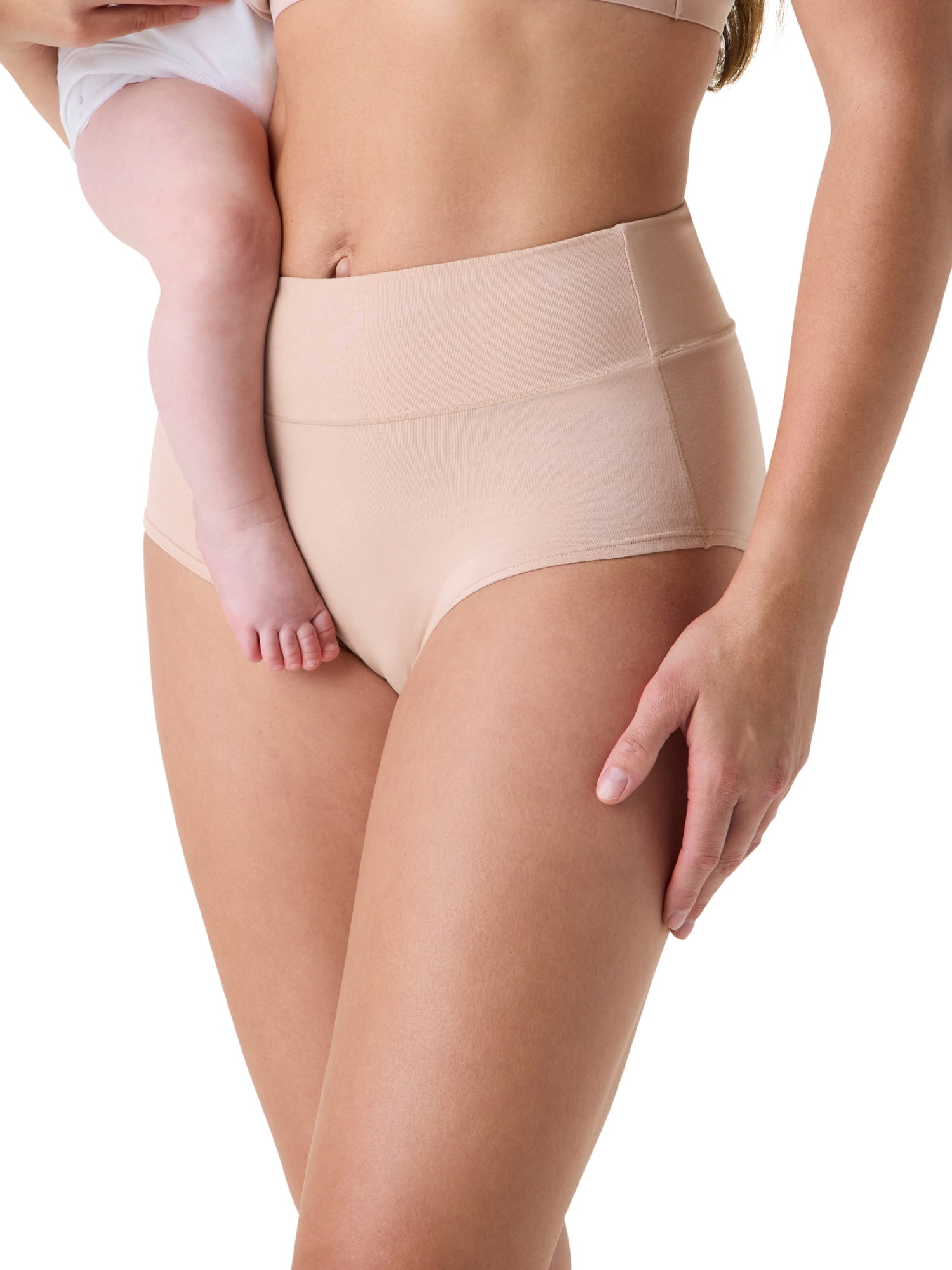 Ingrid & Isabel For Every Belly Women's Maternity Cotton Jersey C-Section Brief Panties, 3-Pack, Sizes S-XXXL
