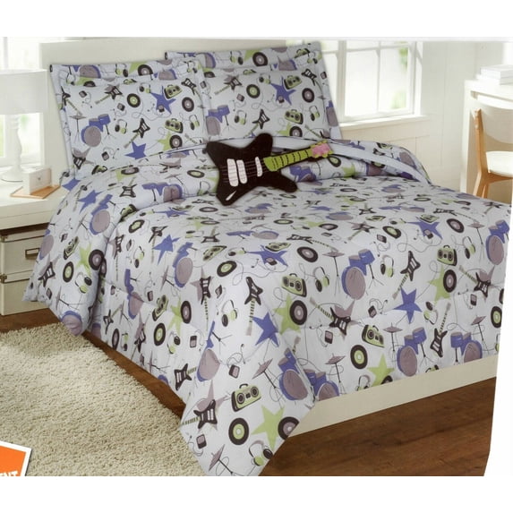 Kids 8 PCS Comforter Set with Sheet Set Twin & Full Size Bed Cover Boys & Girls