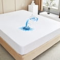 thumbnail image 7 of White Mattress Protector Waterproof Bed Cover Queen Size Mattress Pad Cover 12'' Deep Pocket Fitted Sheet, 7 of 7