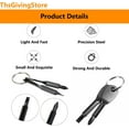 thumbnail image 3 of 10PCS Pocket Keychain Screwdriver Tools Set, Outdoor Tool Gadgets Kit Travel Screwdriver Keychain with Key Ring for Dad Gift, Electrician, DIY, 3 of 5