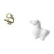 thumbnail image 5 of Estatua De Caballo Chino De Porcelana Y Latón, Mini Figura De Mascota De Té, Escultura Decorativa De Animal, Adorno Para Dormitorio, Sala De Estar, Hogar, Oficina, Armario, Chimenea, 5 of 8