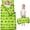 Tractor and Tractors Green Pattern, variant on Tractor and Stars White Pattern Teens Toddler Nap Mat with Pillow, Sleeping Mat Bag for Preschool Daycare 59"x22"