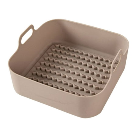 

Viugreum Air Fryer Silicone Pot | Heat-resistant Air Fryer Oven Basket Trays | Air Fryer Accessories Kitchen Accessories Heating Baking Pan for Fried Chicken Grilling Round/Square