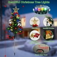 thumbnail image 2 of Moclever 4Pack Outdoor Solar Christmas Tree Lights, Christmas Lights Garden Decorations with Constant and Flashing Modes IP65 Waterproof for Pathway Patio Landscape, 2 of 11