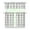Ice-40, variant on Kitchen Curtains 36 Inch Short - 3 Panel Set, Rod Pocket Window Curtain, 100% Polyester for Farmhouse, Cafe, Kitchen, Living Room, Bedroom, Rustic Buffalo Plaid & Geometric Design, Easy Wash