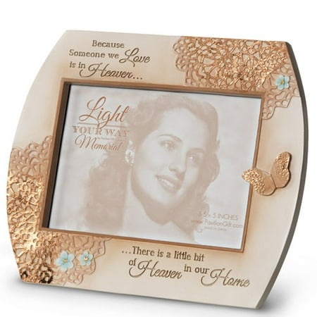 Nantucket Floral Picture Frame - Pavilion Gift Company- Floral Butterfly In Memory Picture Frame 3.5x5