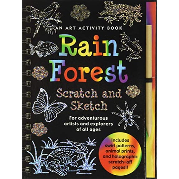 Pre-Owned Scratch & Sketch Rain Forest (Spiral-bound) 1593598629 9781593598624