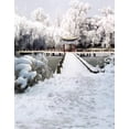 thumbnail image 1 of BSDHOME Polyester Winter White Snow Pavilion Photography Backdrops Photo Props Studio Background 5x7ft, 1 of 2