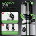 thumbnail image 3 of NIUTA Juicer Machines, 4.41"-arge Wide Feed Feed Chute Masticating Cold Press Juicer, 350W Slow Masticating Juicer for Whole Fruits and Vegetables, High Juice Yield Juice Extractor Machine, 3 of 6