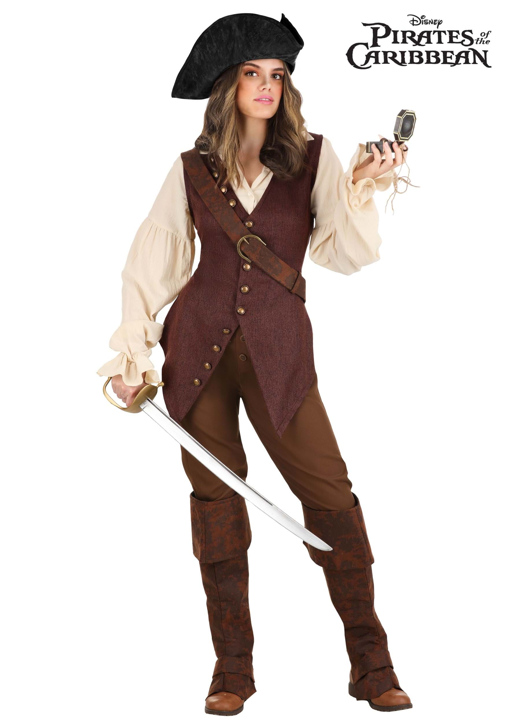 Figurino Piratas do Caribe: Elizabeth  Elizabeth swann costume, Pirate  woman, Elizabeth swann
