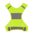 thumbnail image 2 of Chaleco reflectante para ciclismo al aire libre, chaleco para correr, chaleco deportivo de seguridad, amarillo fluorescente XL, 2 of 10