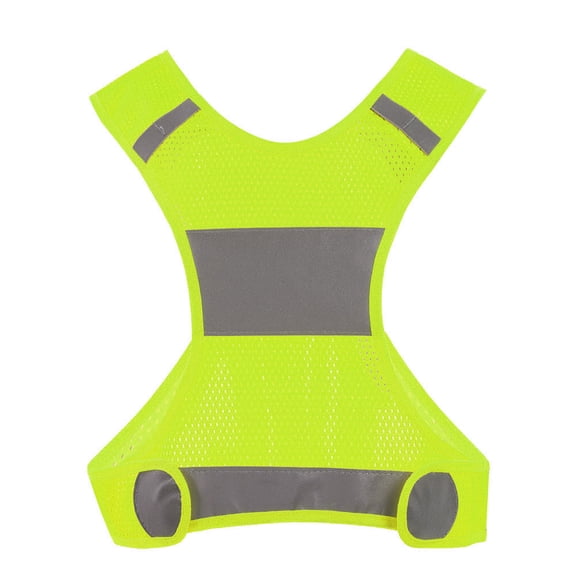 Outdoor Cycling Reflective Vest Running Vest Sports Safty Waistcoat Fluorescent Yellow XL
