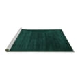 thumbnail image 2 of Ahgly Company Machine Washable Indoor Square Abstract Turquoise Blue Contemporary Area Rugs, 3' Square, 2 of 4