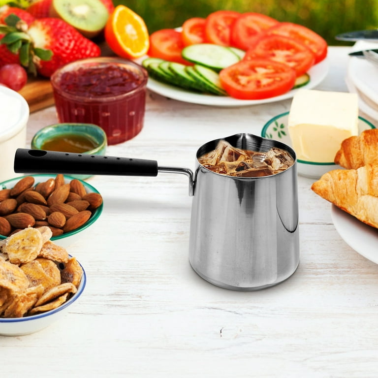 i Kito 1.5 qt Saucepan with Lid & Steamer Basket, Milk Pot with Pour Spout  & Handle, 8 Cup Saucepan