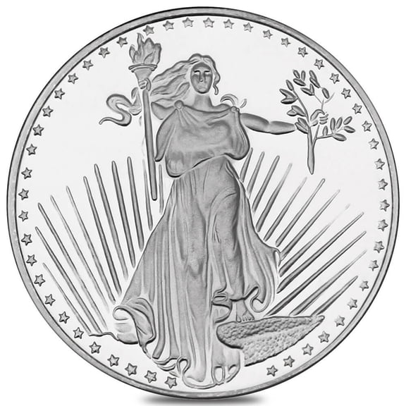 1 oz SilverTowne Saint-Gaudens Silver Round .999 Silver
