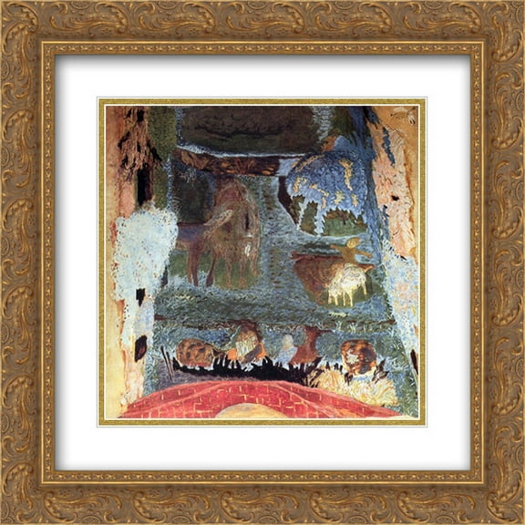 Pierre Bonnard 2x Matted 20x20 Gold Ornate Framed Art Print 'Not detected'