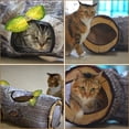 thumbnail image 2 of Túneles para gatos, finos, plegables en 3 direcciones con orificios para gatos de interior, 2 of 6