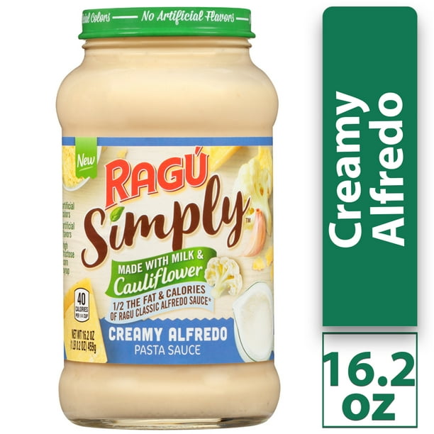 Ragu Simply Creamy Alfredo With Cauliflower Sauce 16 2 Oz Walmart Com Walmart Com