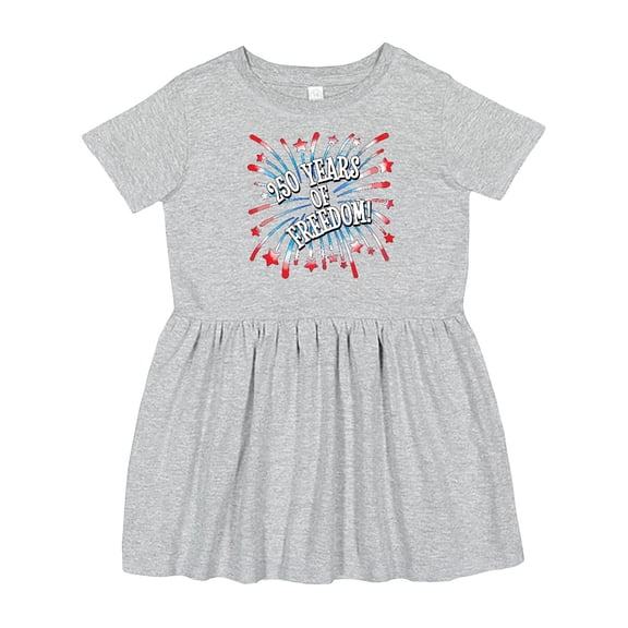 Inktastic 250 Years of Freedom-usa Fourth of July Fireworks Girls Toddler Dress