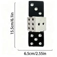 thumbnail image 3 of MMJ Dice Shaped Resin Vase Home Decor Stylish Tabletop Centerpiece Ornament Modern Bar Casino Accent 6.10x2.56in, 3 of 6
