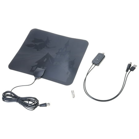 4K 1080P High Gain HD TV DTV Box Digital TV Antenna 120Miles Booster Active Indoor Aerial Flat Design TNT Antenna Replac