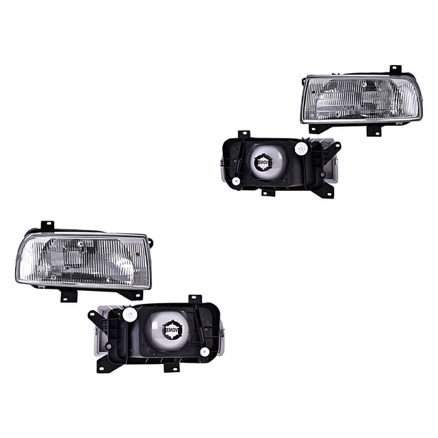 Par de Faros Jetta 1993 A 1998 Volkswagen DEPO .