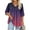 #A08-Purple, variant on Womens Tops Plus Size 4x-5x Sexy V Neck Tunic Shirts Gradient Print T-Shirt 3/4 Sleeve Tops Pleat Hem Casual Tunic Tops M,Light pink