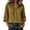 *Brown, variant on Women's Cotton-Linen Button Down Blouse , Ladies' 3/4 Sleeve Collared Top , Casual Summer Shirts For Women,Black,S-2XL