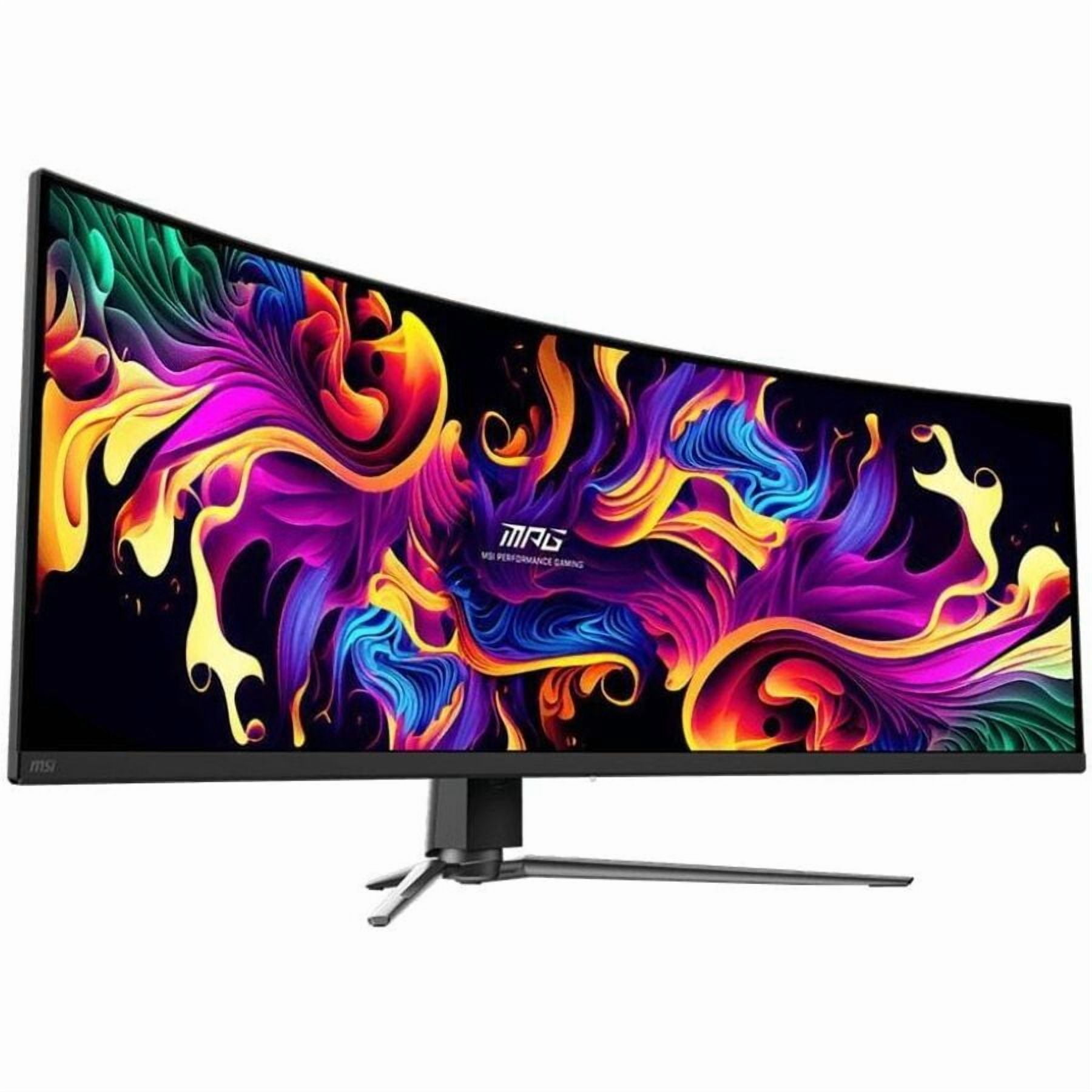 MSI MPG 491CQP QD-OLED 49" 32:9 Curved 1800R, QD-OLED Gaming Monitor, 144Hz 0.03ms, 5120 x 1440 (DQHD), Height Adjustable Arm, AI ENGINE