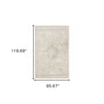 thumbnail image 5 of HomeRoots Beige And Grey Oriental Hand Loomed Stain Resistant Area Rug With Fringe, 5 of 10