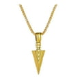 thumbnail image 1 of Redempat Stylish Triangular Spearhead Necklace Set Highly Polished Long-lasting Color Retention And Can Wear Gold, 1 of 6